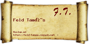Feld Tamás névjegykártya