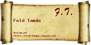 Feld Tamás névjegykártya